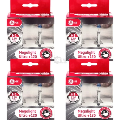 4X GE Set Xenon Look Lampadina 2X H1 12V 55W P145S MegaLight Ultra +120% - Immagine 1 di 4