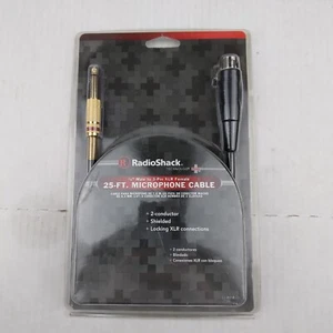 Radio Shack 25-Ft Microphone Cable 1/4" Male to 3-Pin XLR Female #334014 - Picture 1 of 6