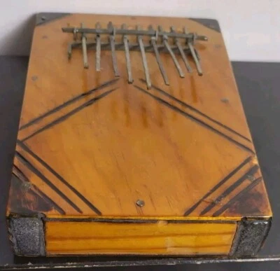 Ethiopian Ethnic WOODEN Kalimba Thumb Piano, Harp Gambela Musical instrument  - Image 1 of 4