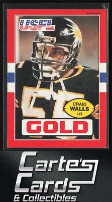Craig Walls 1985 Topps USFL #37 Denver Gold Rookie - Image 1 of 2