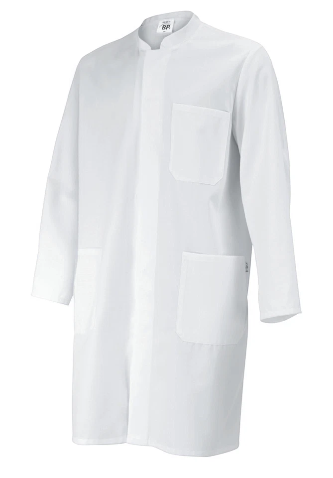 Laborkittel BP 1654 Damen Herren weiß Visitenmantel Kittel Stehkragen NEU - Bild 1 von 1