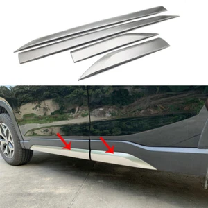 S Steel Car Body Side Door Molding Cover Trim For Subaru Forester 2019-2023 2024 - Picture 1 of 12
