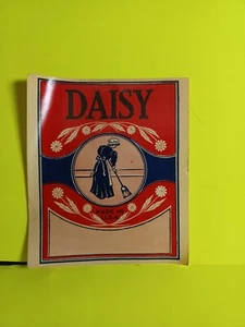 Vintage Original Label, 1930s DAISY brand Broom Label - Picture 1 of 2