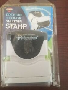 Accustamp2 Shutter Stamp with Microban, Blue, Original