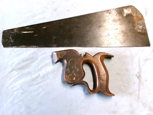 ANTIQUE PANEL SAW - R. GRAVES & SONS SHEFFIELD - HANDLE HAS 1770 DATE - Picture 1 of 5