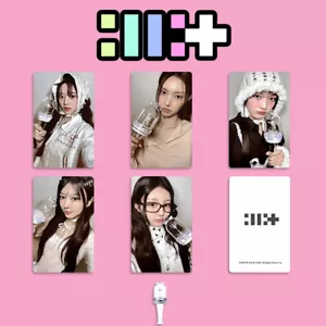 6 Stück/Set Kpop ILLIT Lightstick Ver MOKA GLLIT Self Made Photocard HD Karten - Bild 1 von 4