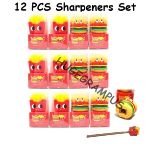 Kids Pencil Sharpener Party Favors Sharpeners 12 PCS Bulk Set - Picture 1 of 2