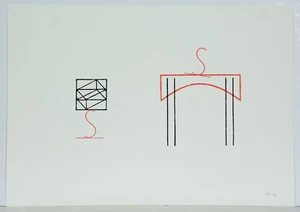 Michel Sauer/ Zinkstempeldruck/ handsigniert /von 1991/ Griffelkunst 262 B3 - Picture 1 of 2