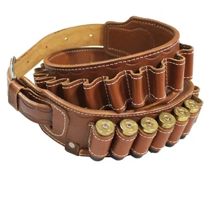 Bandolier Schrotflinte 12/16/20 Gauge Patronen Gürtel Echtleder Munitionshalter - Bild 1 von 33