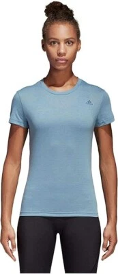 Camiseta deportiva Adidas Freift para mujer transpirable azul Foto 1 de 4