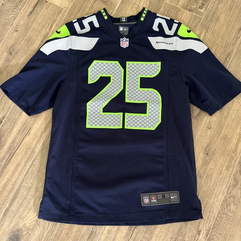 Richard Sherman Seattle Seahawks Nike On Field NFL Jersey Size Small #25 Cover