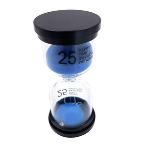 25 Minutes Sand Timer Sandglass Kitchen Accessories Desk Timer Glass Sand Clock - Picture 1 of 11