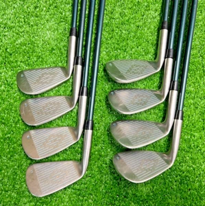 Nicklaus Golden Bear Iron Set 4-PW+SW Regular Graphite / NEW GRIPS / VGC /sa6392 - Picture 1 of 15