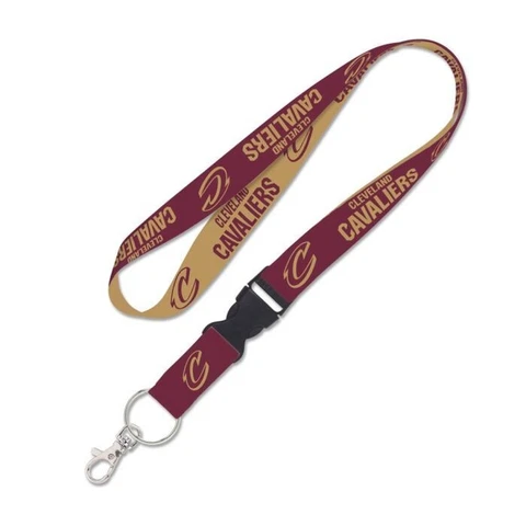 CLEVELAND CAVALIERS LANYARD KEY CHAIN DETACHABLE BUCKLE 1" WIDE 22" LENGTH NBA Cover