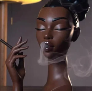 Nuevo Quemador de Incienso Cabeza Mujer Negra Flujo de Aire Estatua Hogar Arte Decoración Regalos Habitación - Imagen 1 de 1
