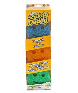 Color Multipurpose Household Sponges, Scratch-Free, 3 Count - Picture 1 of 5