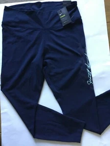 Nike Womens Tights Just Do It Training Running Gym XL AR2584-451 Navy Blue - Picture 1 of 5