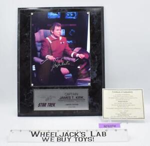 Captain Kirk Star Trek William Shatner AUTOGRAPHED Plaque 278/995
