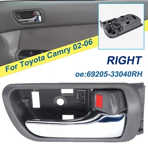 Manija interior de puerta lateral derecho del pasajero para Toyota Camry 2002-2006 cromado - Imagen 1 de 7