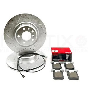 Para BMW M240i F22 Trasero Discos de Freno Rayados Perforados Brembo Ropa Sensor - Imagen 1 de 7