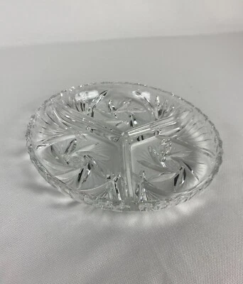 Assiette à compartiment pour apéritif en verre – Assiette apéritif - Photo 1/4