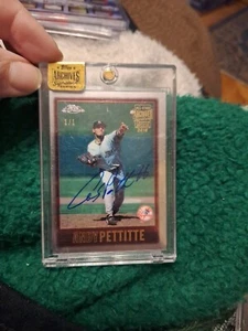 2016 TOPPS CHROME Archives NY Yankees Andy Pettitte SIGNATURE SERIES 1/1  - Picture 1 of 2