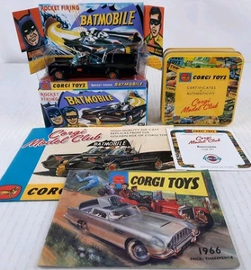 Corgi Batmobile gloss black 2024 Reissue of 267 w Collection of Extras USA SHIP - Picture 1 of 8