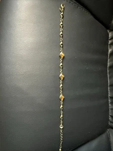 Nice Bronze Bracelet Or Anklet Adjustable, Beautiful Stones, Incredible Detail - Picture 1 of 11