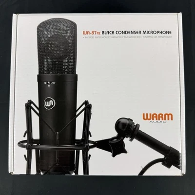 Warm Audio WA-87 R2 Large-Diaphragm FET Black Condenser Microphone (Used) - Image 1 of 4