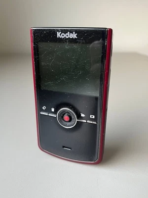 Kodak Zi8 Red Pocket Video/Photo Digital Camera Camcorder 1080P Hd WORKS - Image 1 of 4