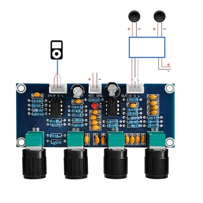 Klangregler zur Endstufe mit Höhen Bass Lautstärkeanpassungen - Image 1 of 4