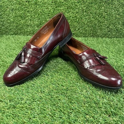 Bostonian Mens Brown Leather Tassel Kiltie Wingtip Brogue Loafer 10M Classic USA - Image 1 of 4