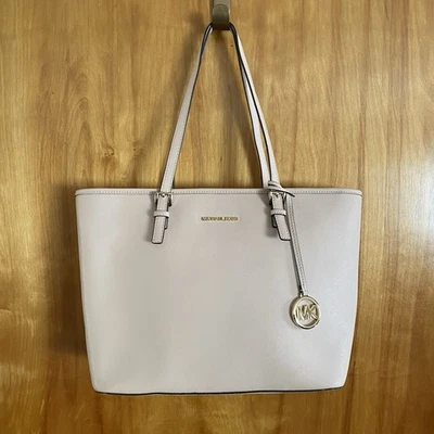 MICHAEL KORS Large Saffiano Leather Travel Tote Bag Blush Pink - Image 1 of 4