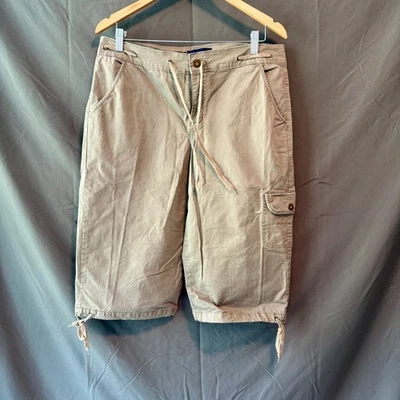 Pantalones capri cargo Bandolino Blu para mujer talla 14 verde oliva algodón cordón Foto 1 de 3