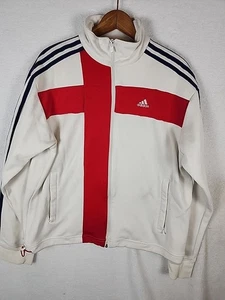 Vintage 2006 FIFA Germany World Cup England Adidas Trainingsjacke Rot Weiß Größe L - Bild 1 von 18