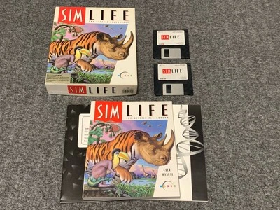 Sim Life Sim Life The Genetic (PC, 1992) - IBM PC Big Box - With Floppy Disks - Image 1 of 4