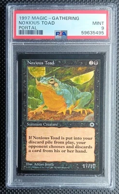 1997 MTG Magic the Gathering Portal - Noxious Toad - Black / Creature - PSA 9! - Image 1 of 2