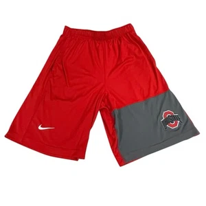 Nike Hombre Pequeño Dri-Fit Rojo Ohio State University Escarlata y Gris Buckeyes - Imagen 1 de 8