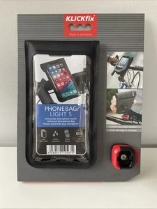 RIXEN KAUL KLICKfix Bike PhoneBag Light S Waterproof Phone Case - With Adaptor - Picture 1 of 7