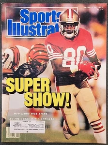 Jerry Rice Super Bowl XXIII Sports Illustrated Jan 30, 1989 San Francisco 49ers - Picture 1 of 3