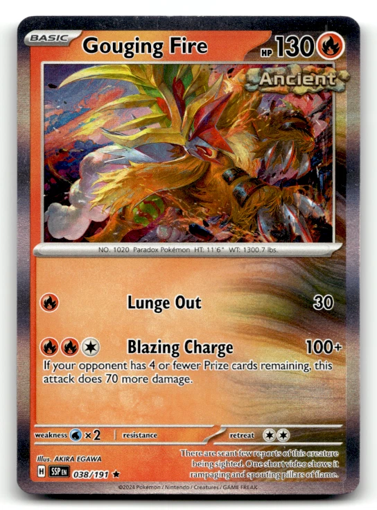 Gouging Fire 038/191 Holo Promo Deck Exclusives LP - Image 1 of 2