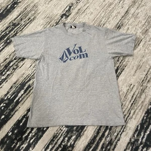 VINTAGE Volcom T Shirt Mens Large Dark Gray Surf Skate Short Sleeve Hang Tag Y2K - Picture 1 of 6