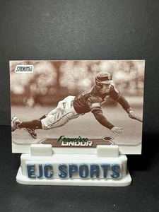 2024 Topps Stadium Club Francisco Lindor #193 Sepia Green Parallel New York Mets - Picture 1 of 2