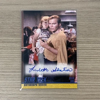 Tarjeta autógrafa 2009 Star Trek The Original Series Lisabeth Shatner A140 Foto 1 de 2
