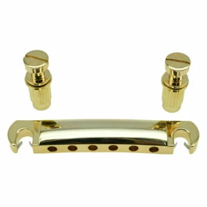 Genuine LP Tune-o-Matic Bridge or Stop Bar Tailpiece fit Epiphone Les Paul Gold - Picture 1 of 11