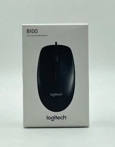 Logitech B100 (910-001439) Optical USB Corded Mouse *New & Factory Sealed* OEM - Picture 1 of 9