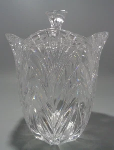 Lead Crystal West Germany Candy Dish Canister With Lid Pineapple Design - Picture 1 of 5