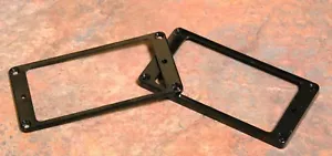 Guitar FLAT-TOP Humbucker Replacement Mounting Ring Set, New, Black FREE POSTAGE - Picture 1 of 5