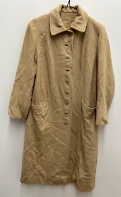 Chaquetón para mujer J.J. O'Donnell de colección 100 % cachemir chino botón tostado Foto 1 de 4