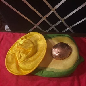 Aguacate verde con sombrero disfraz de perro pequeño, nuevo vestido pequeño traje de mascota - Imagen 1 de 5